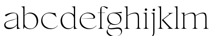 Conso Serif Thin Font LOWERCASE