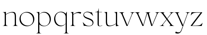 Conso Serif Thin Font LOWERCASE