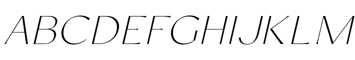 Conso Thin Italic Font UPPERCASE