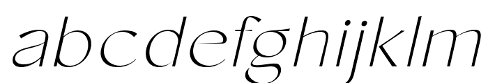 Conso Thin Italic Font LOWERCASE