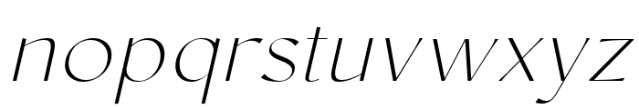 Conso Thin Italic Font LOWERCASE