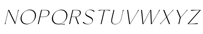 Conso-ThinItalic Font UPPERCASE