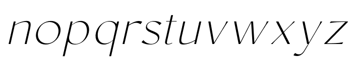 Conso-ThinItalic Font LOWERCASE