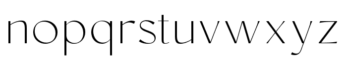 Conso Thin Font LOWERCASE