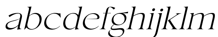ConsoSerif-ExtraLightItalic Font LOWERCASE