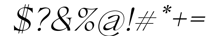 ConsoSerif-LightItalic Font OTHER CHARS