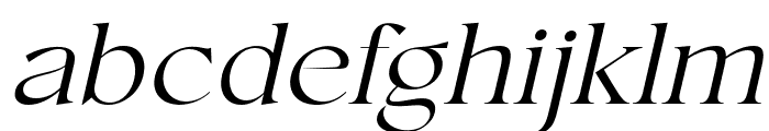 ConsoSerif-LightItalic Font LOWERCASE