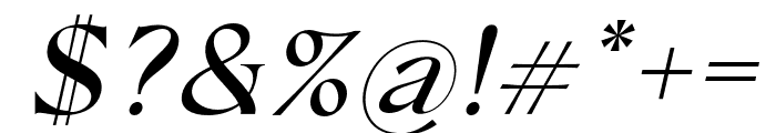 ConsoSerif-MediumItalic Font OTHER CHARS