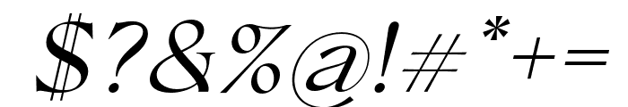 ConsoSerif-RegularItalic Font OTHER CHARS