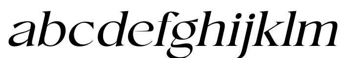 ConsoSerif-RegularItalic Font LOWERCASE