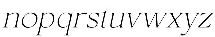 ConsoSerif-ThinItalic Font LOWERCASE