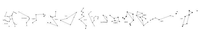 Constellations Font LOWERCASE