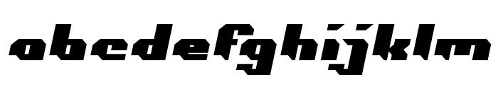 Construction Bold Italic Font LOWERCASE