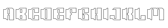 Construction-Hollow Font UPPERCASE