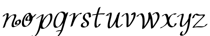 Contemporary Curve Font LOWERCASE