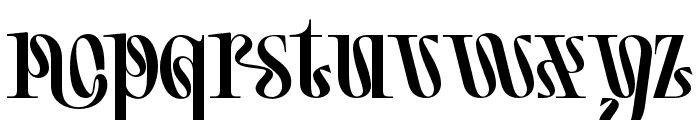 Continents Boundless Regular Font LOWERCASE