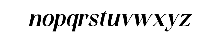 Contingent Serif Slant Font LOWERCASE