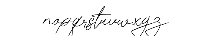 Contle Signature Font LOWERCASE