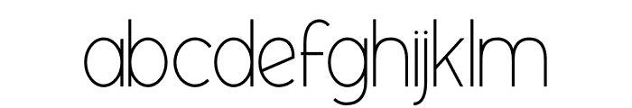 Conventri Sans Font LOWERCASE