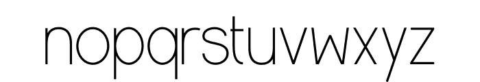 Conventri Sans Font LOWERCASE