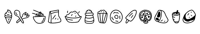 Cookery Font LOWERCASE