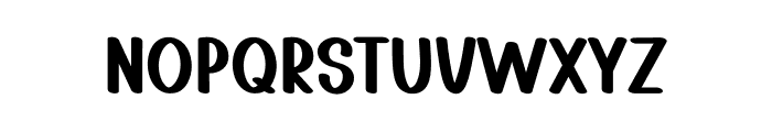 Cooking Mama Font UPPERCASE