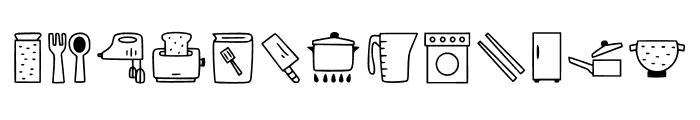 Cooking Ware Font UPPERCASE