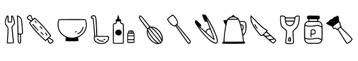 Cooking Ware Font LOWERCASE
