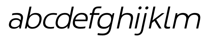 Coppint Extra Light Oblique Font LOWERCASE