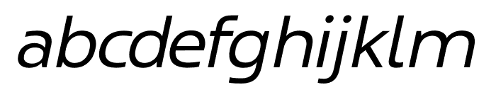 Coppint Light Oblique Font LOWERCASE