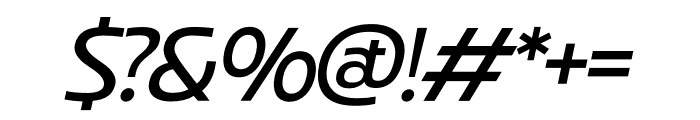 Coppint Regular Oblique Font OTHER CHARS