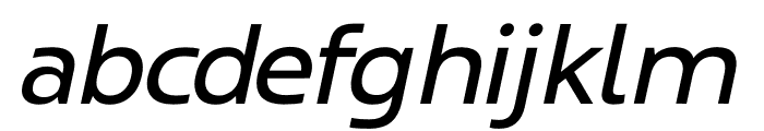 Coppint Regular Oblique Font LOWERCASE