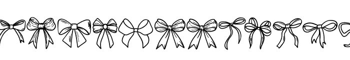 Coquette Ribbon Font LOWERCASE