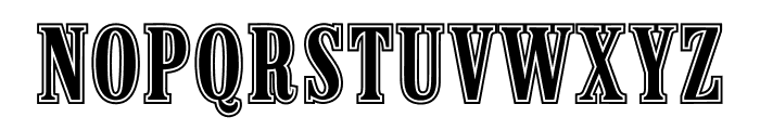 Cordavia Outline Font UPPERCASE