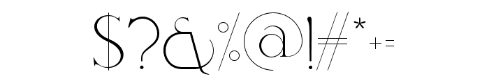 Coreta-Regular Font OTHER CHARS