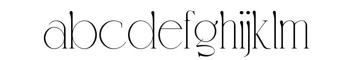 Coreta-Regular Font LOWERCASE
