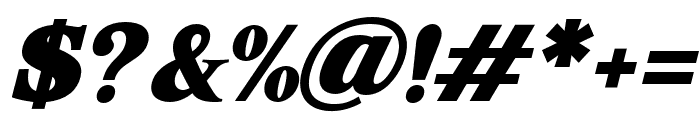 Corfella Italic Black Font OTHER CHARS