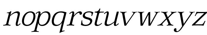 Corfella Italic Extra Light Font LOWERCASE