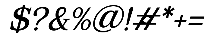 Corfella Italic Regular Font OTHER CHARS