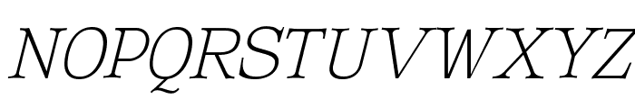 Corfella Italic Thin Font UPPERCASE