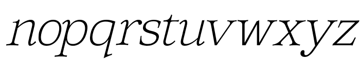 Corfella Italic Thin Font LOWERCASE