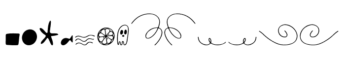 CorkScrew Doodle Font LOWERCASE