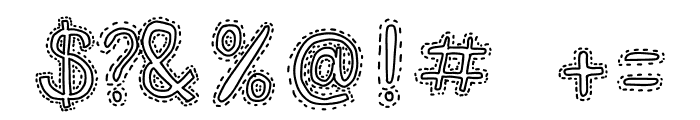 Correla stitch Font OTHER CHARS