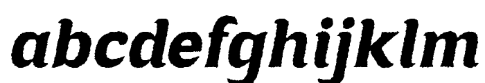 Corten Italic Rough  Font LOWERCASE