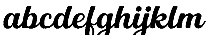 Corten Script Rough Font LOWERCASE