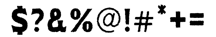 Corten Serif Rough Font OTHER CHARS