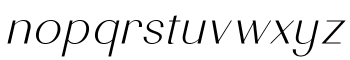 Cosen Light Italic Font LOWERCASE