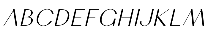 Cosen-LightItalic Font UPPERCASE