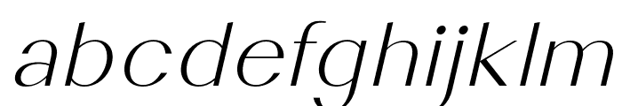 Cosen-LightItalic Font LOWERCASE