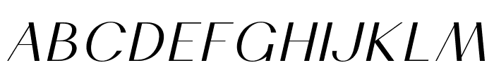 Cosen-RegularItalic Font UPPERCASE